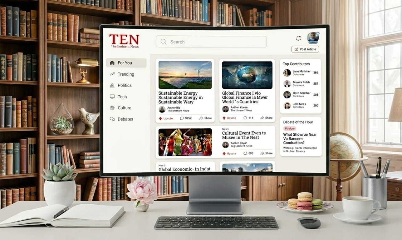 TEN - The Eminent News website preview